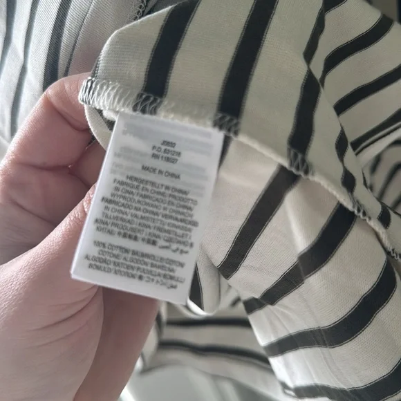 Boden Imogene Breton stripped shirt with puffy shoulders - Picture 6 of 8